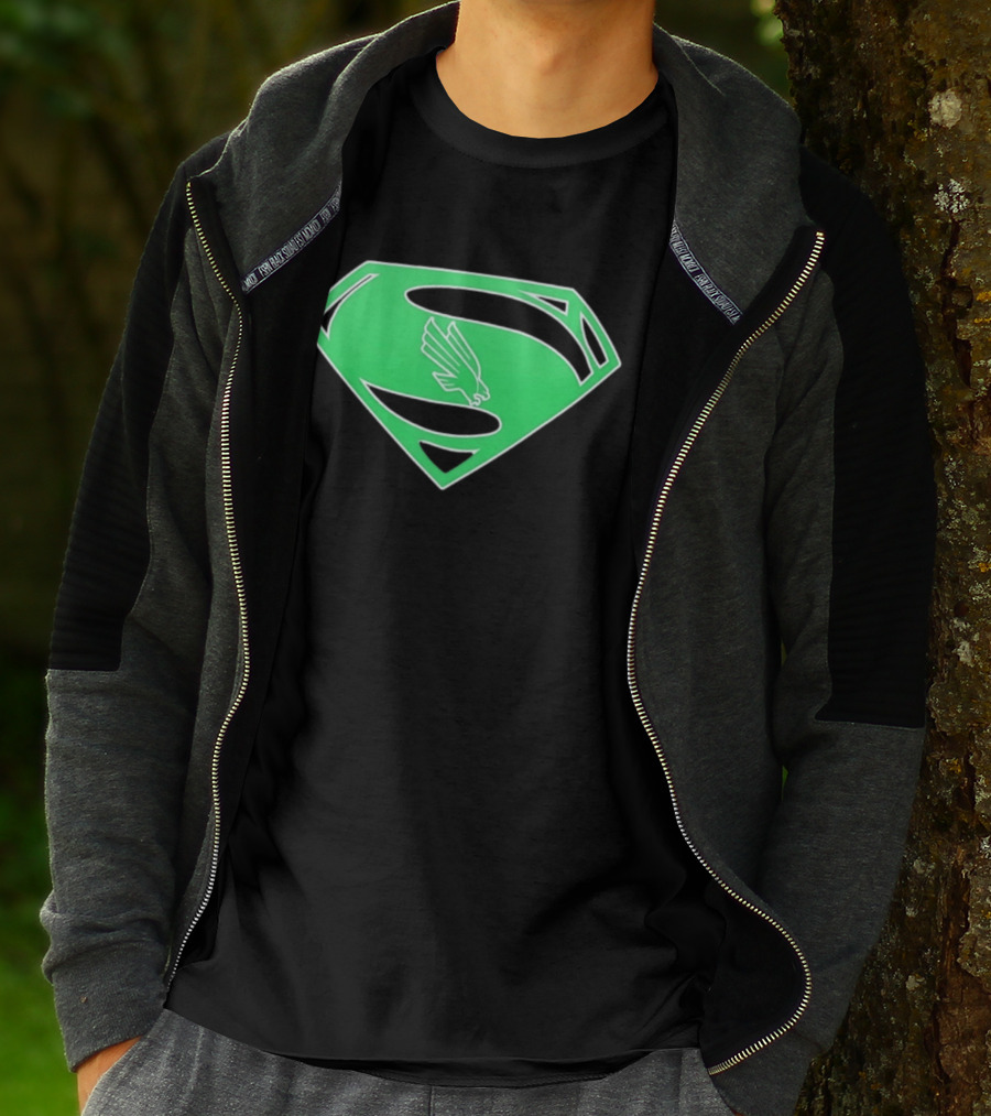 North Texas Mean Green UNT Superman T-Shirt