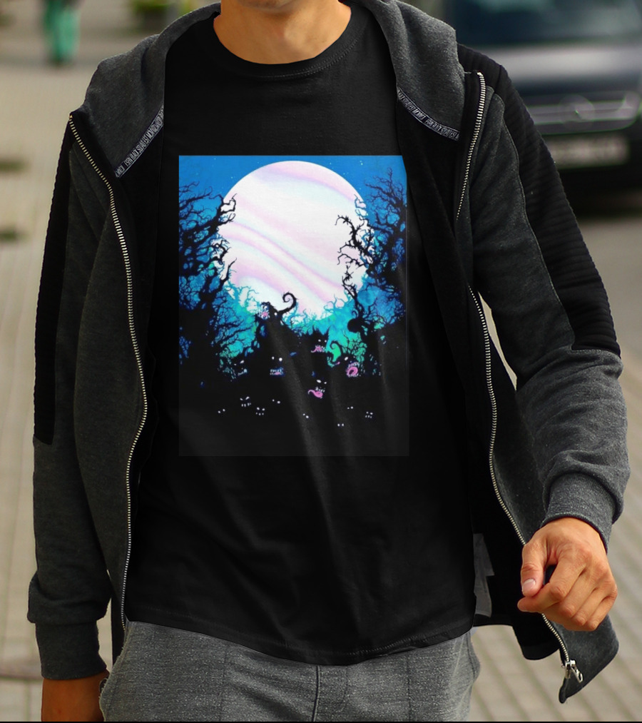 Gallows Orchestra Of Wolves Collection Full Moon Enchanted Forest Creatures T-Shirt