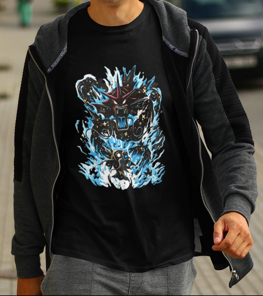 Gyarados And Magikarp Pokemon Evolution Deep Sea Water Power Splash Fan Favorite T-Shirt
