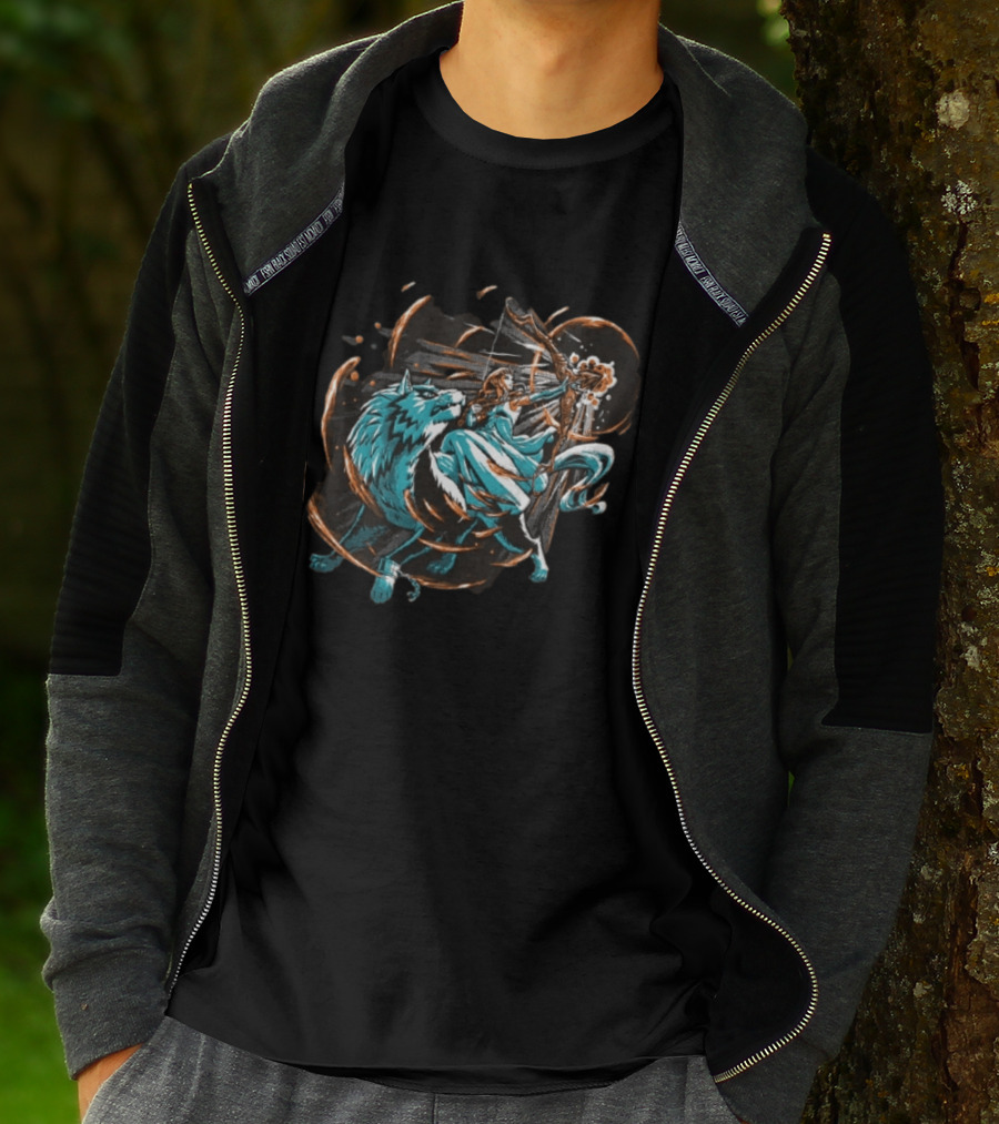 Princess Zelda And Wolf Link Adventure The Legend Of Zelda Breath Of The Wild T-Shirt