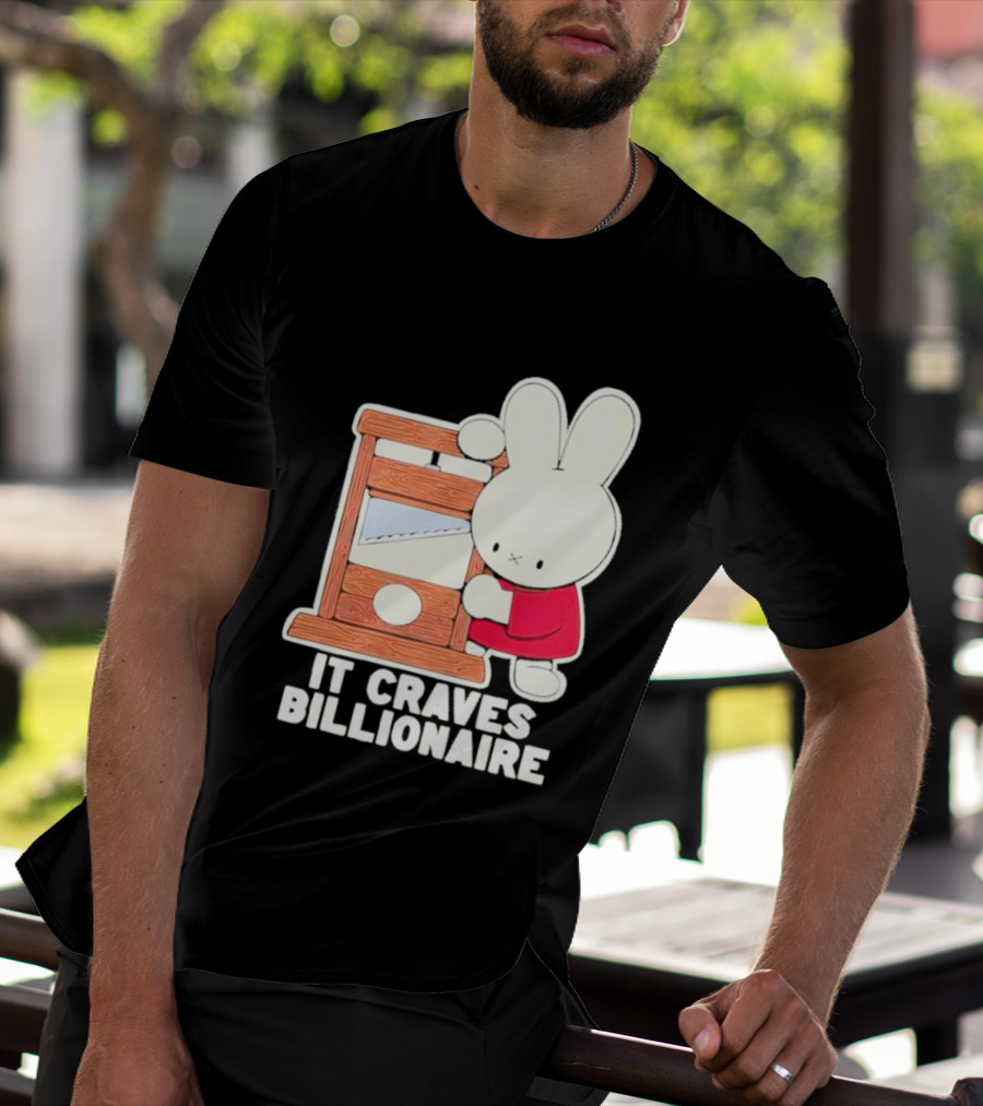 Villionaire Rabbit It Craves Billionaire Guillotine Red T-Shirt