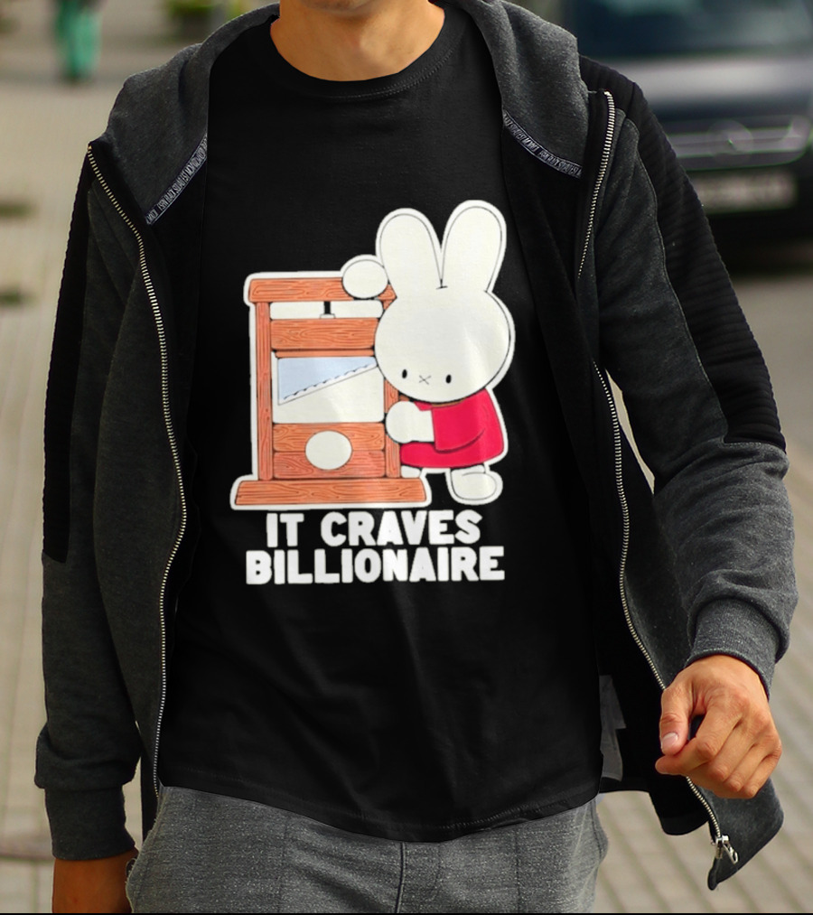 Villionaire Rabbit It Craves Billionaire Guillotine Red T-Shirt