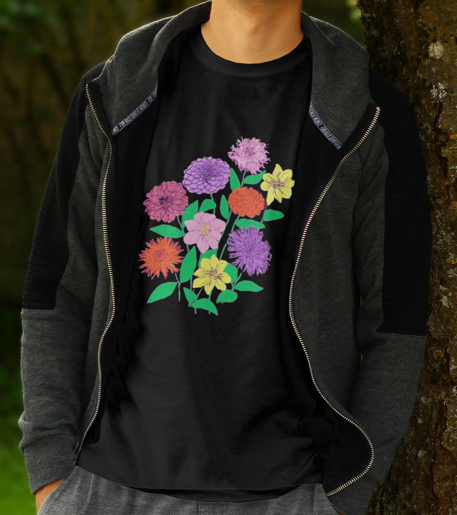 Jane Colby Colorful Floral Arrangement T-Shirt