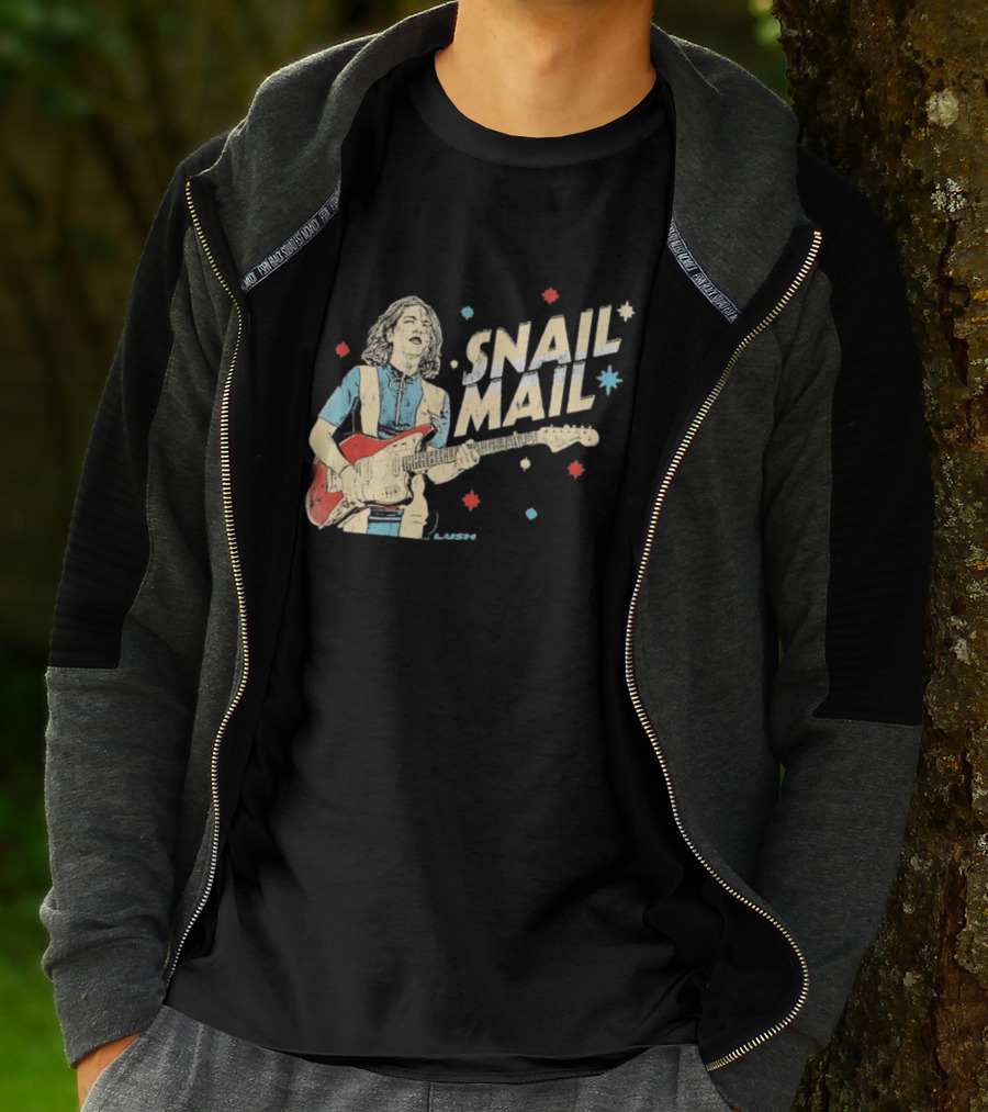 Snail Mail Lush Indie Rock Distressed Guitar T-Shirt