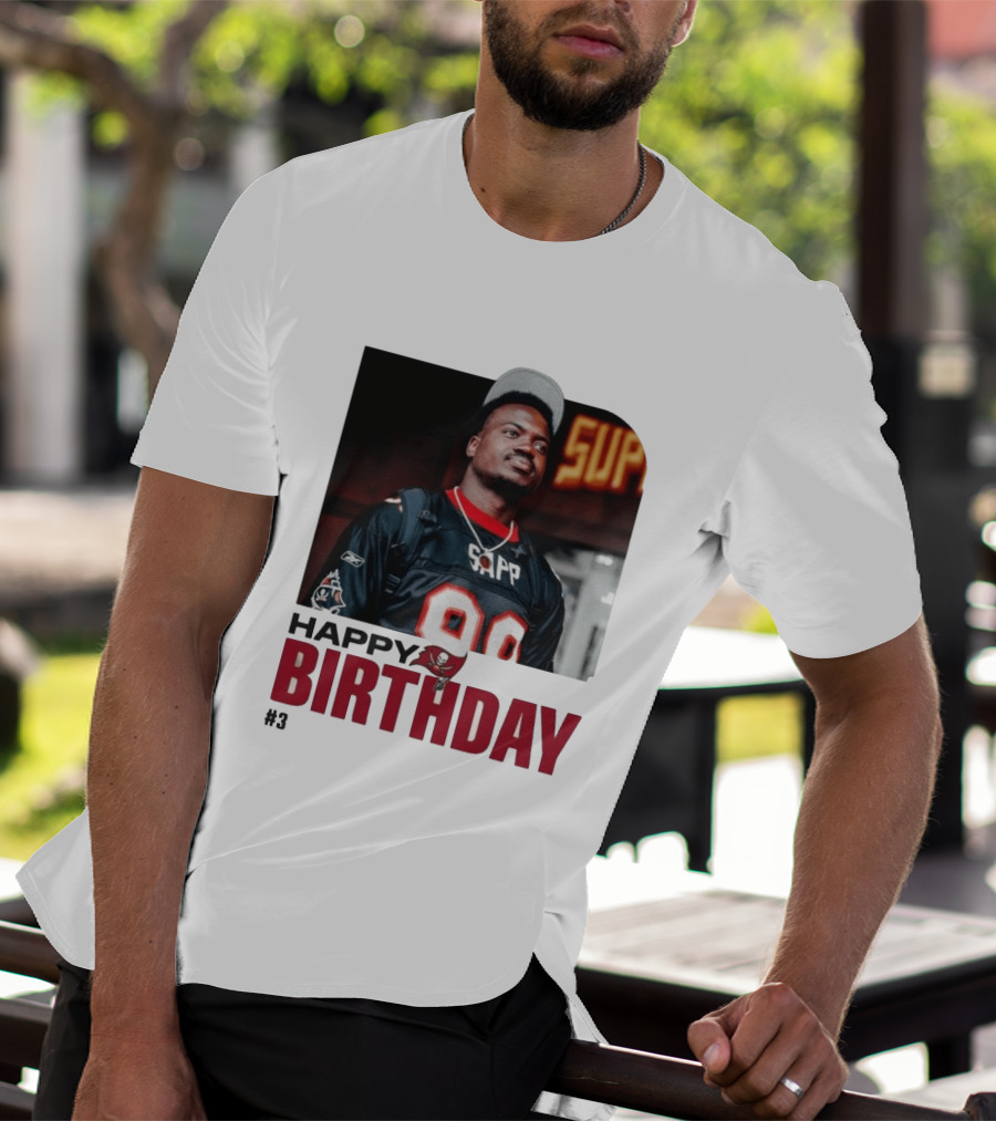 Happy Birthday Rueben Jr. Sapp Jersey #3 Football T-Shirt