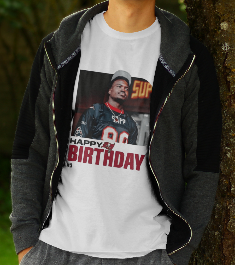 Happy Birthday Rueben Jr. Sapp Jersey #3 Football T-Shirt