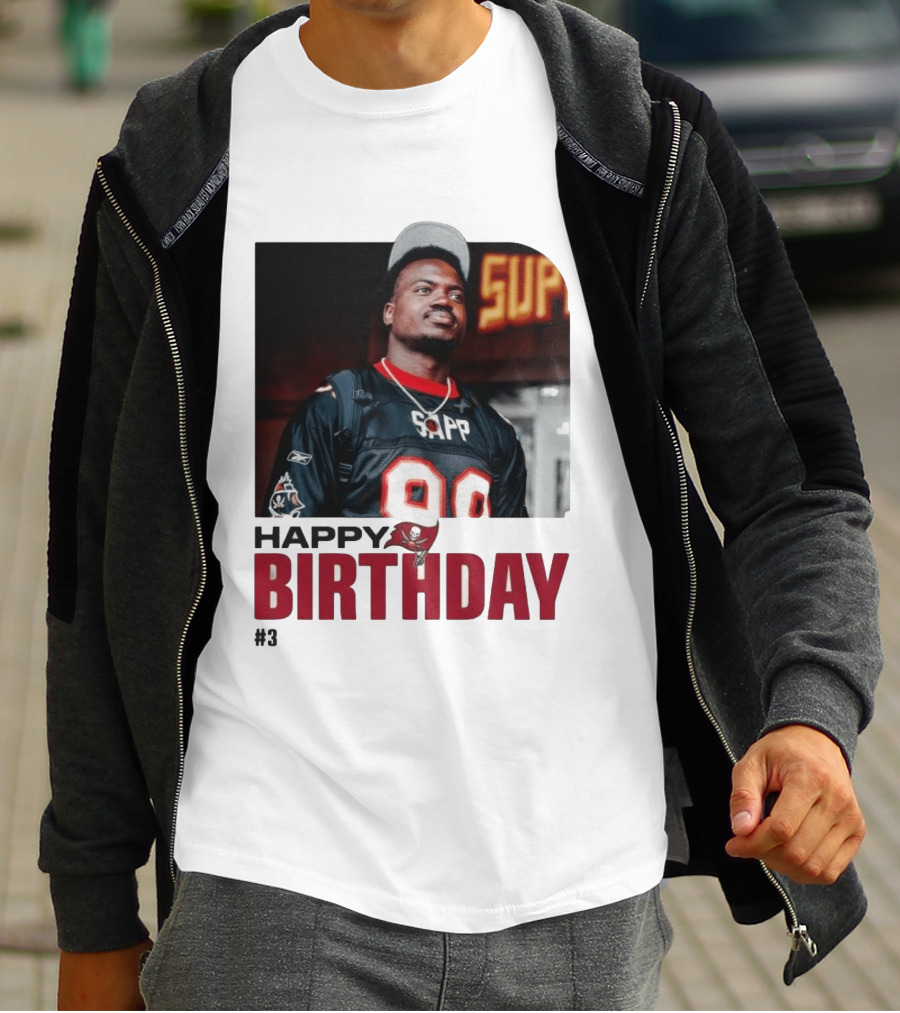 Happy Birthday Rueben Jr. Sapp Jersey #3 Football T-Shirt