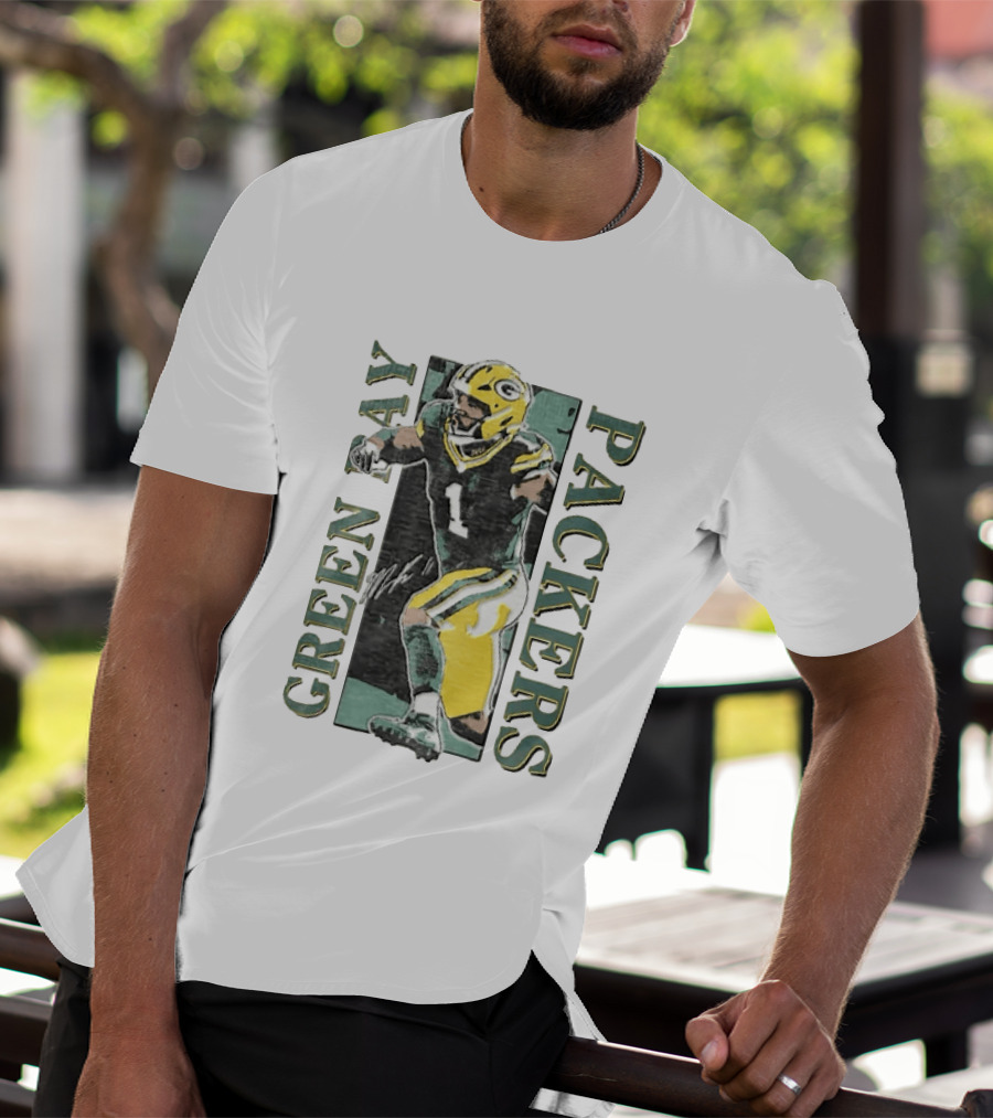 Jordan Love Green Bay Packers Football Jersey T-Shirt