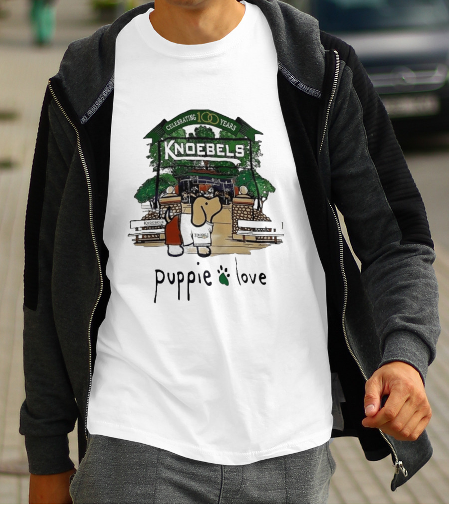 Celebrating 100 Years Knoebels Puppie Love T-Shirt