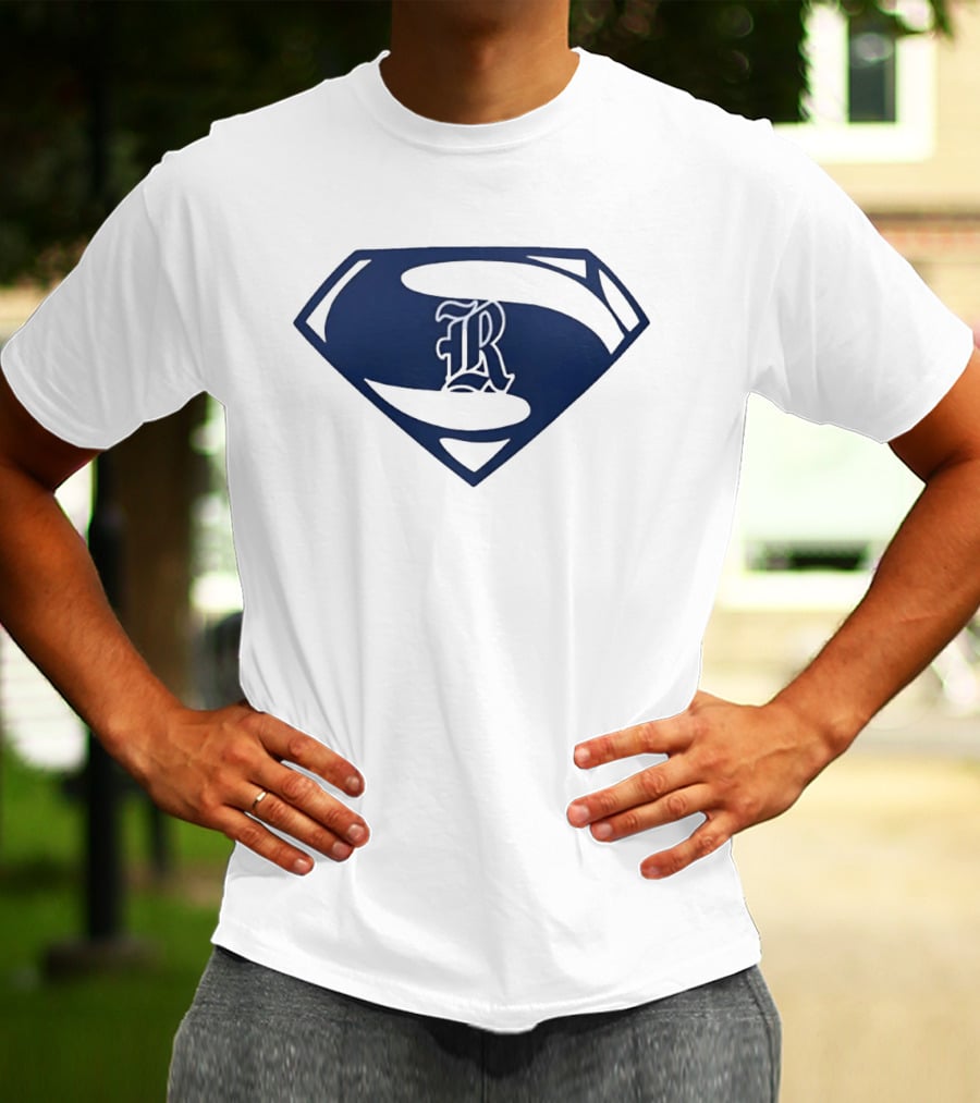 R Shield Emblem Superhero Inspired Crest T-Shirt