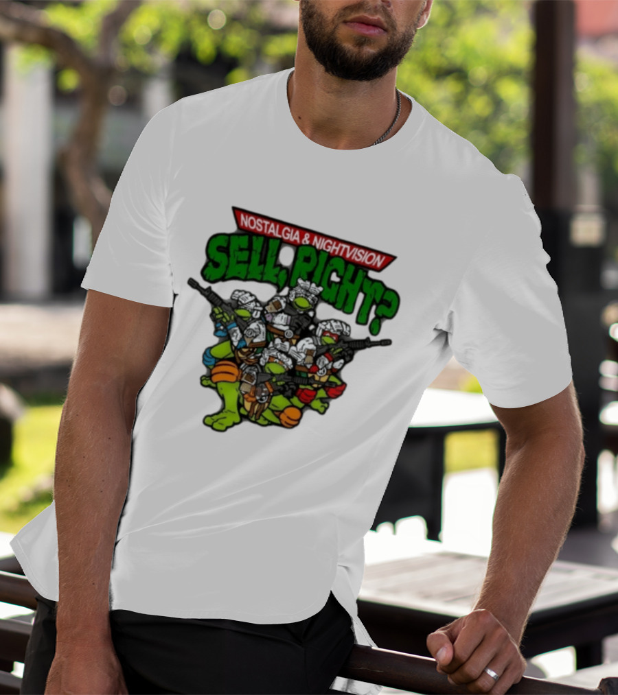 Nostalgia Nightvision TMNT Sell Right T-Shirt