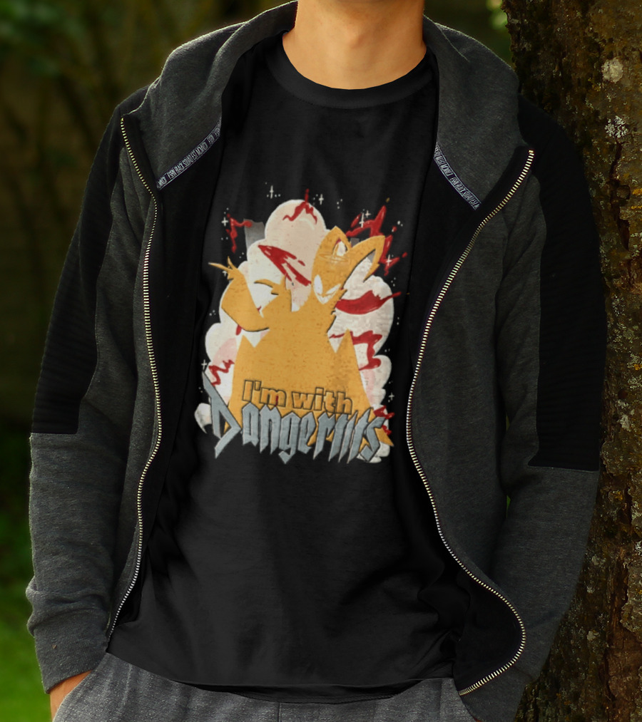 Adam Exorcist Hazbin Hotel I'm With Dangerous T-Shirt