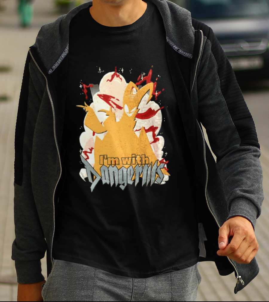 Adam Exorcist Hazbin Hotel I'm With Dangerous T-Shirt