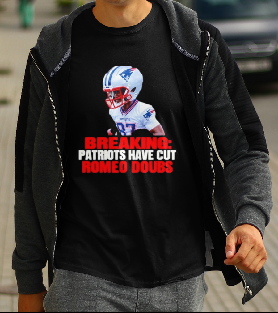 Breaking Patriots Have Cut Romeo Doubs 87 Football News T-Shirt