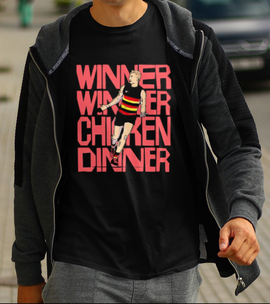 Jordan Dawson Winner Winner Chicken Dinner Adelaide Crows Victory T-Shirt