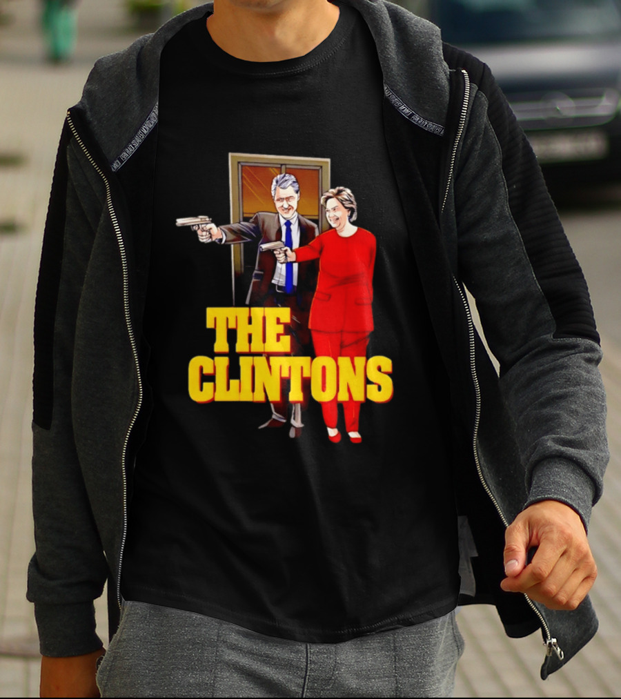The Clintons Bill And Hillary With Guns T-Shirt