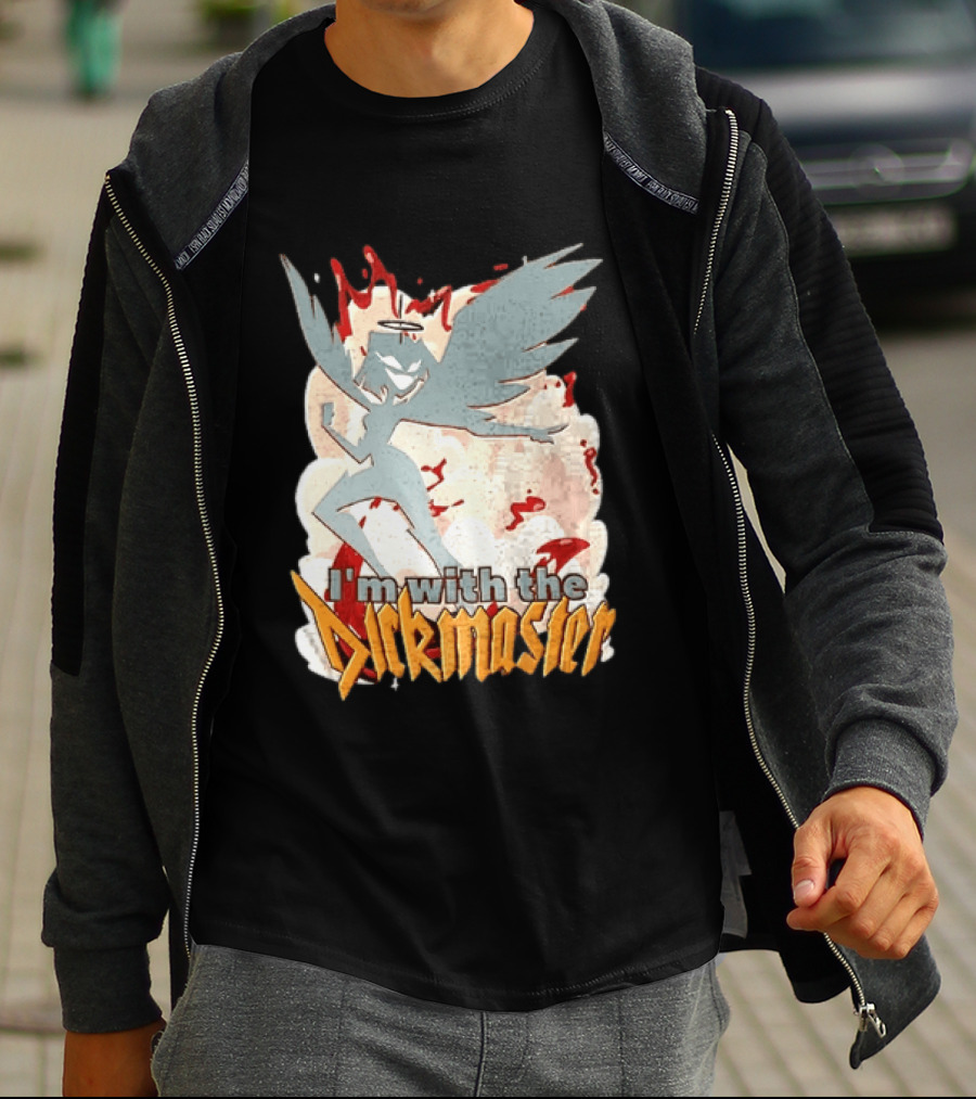 I'm With The Dickmaster Lute Hazbin Hotel Winged T-Shirt