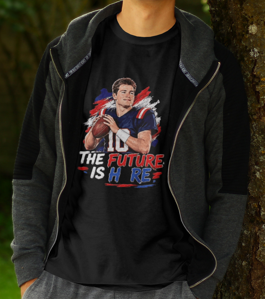 Mac Jones New England Patriots The Future Is Here Football T-Shirt