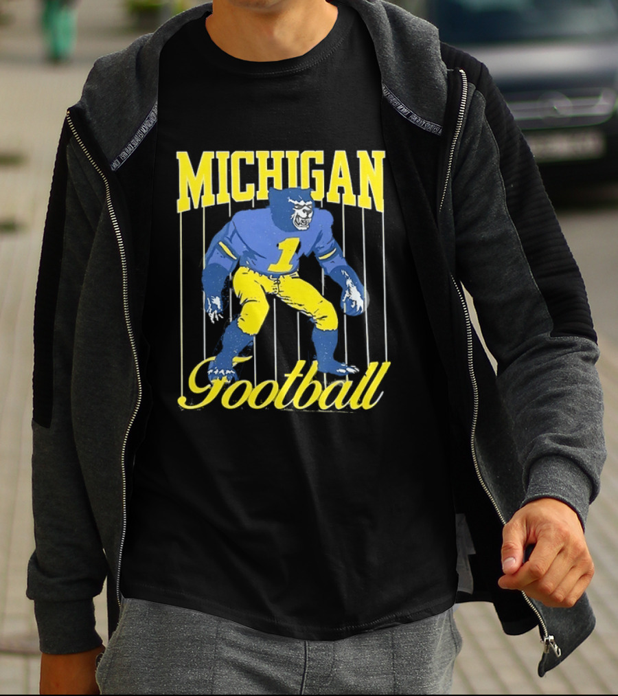 Michigan Football Wolverine Number One Classic Sports T-Shirt