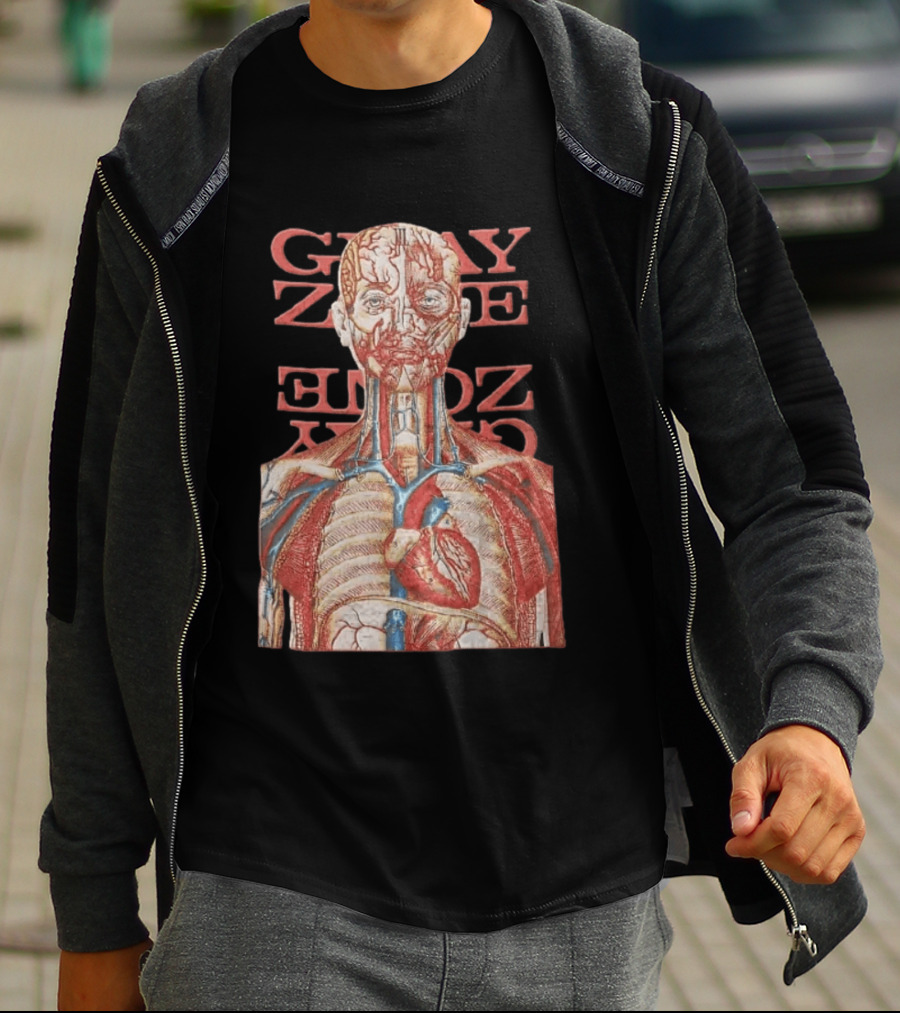 Gray Zone Anatomy Heart Illustration Adults Medical Revolutionize T-Shirt