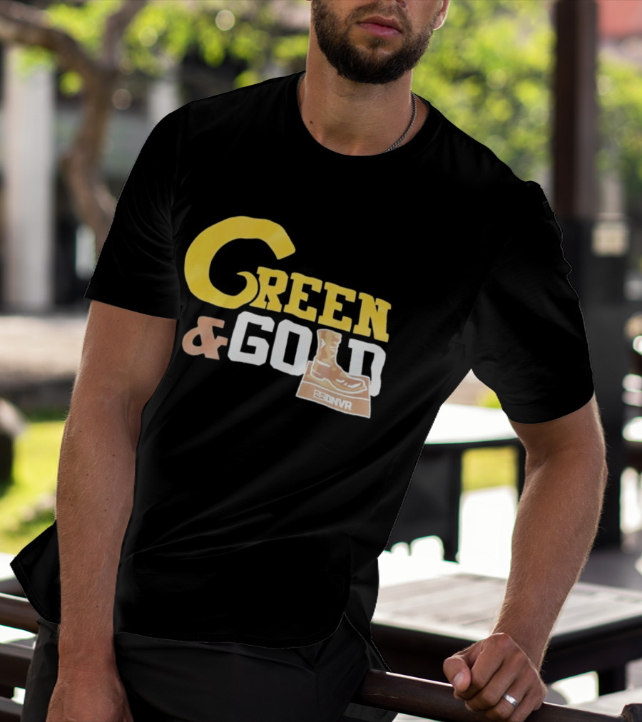 Green Gold Denver Boot Distressed DNVR T-Shirt
