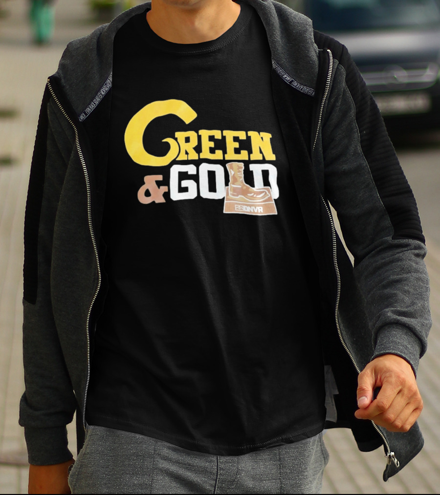 Green Gold Denver Boot Distressed DNVR T-Shirt
