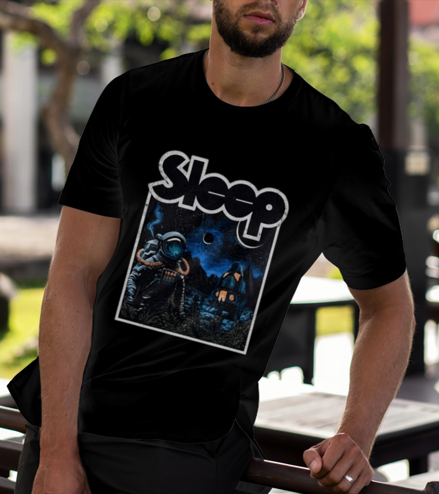 Sleep Hemispheres 2026 North America Tour Astronaut Night Scene T-Shirt