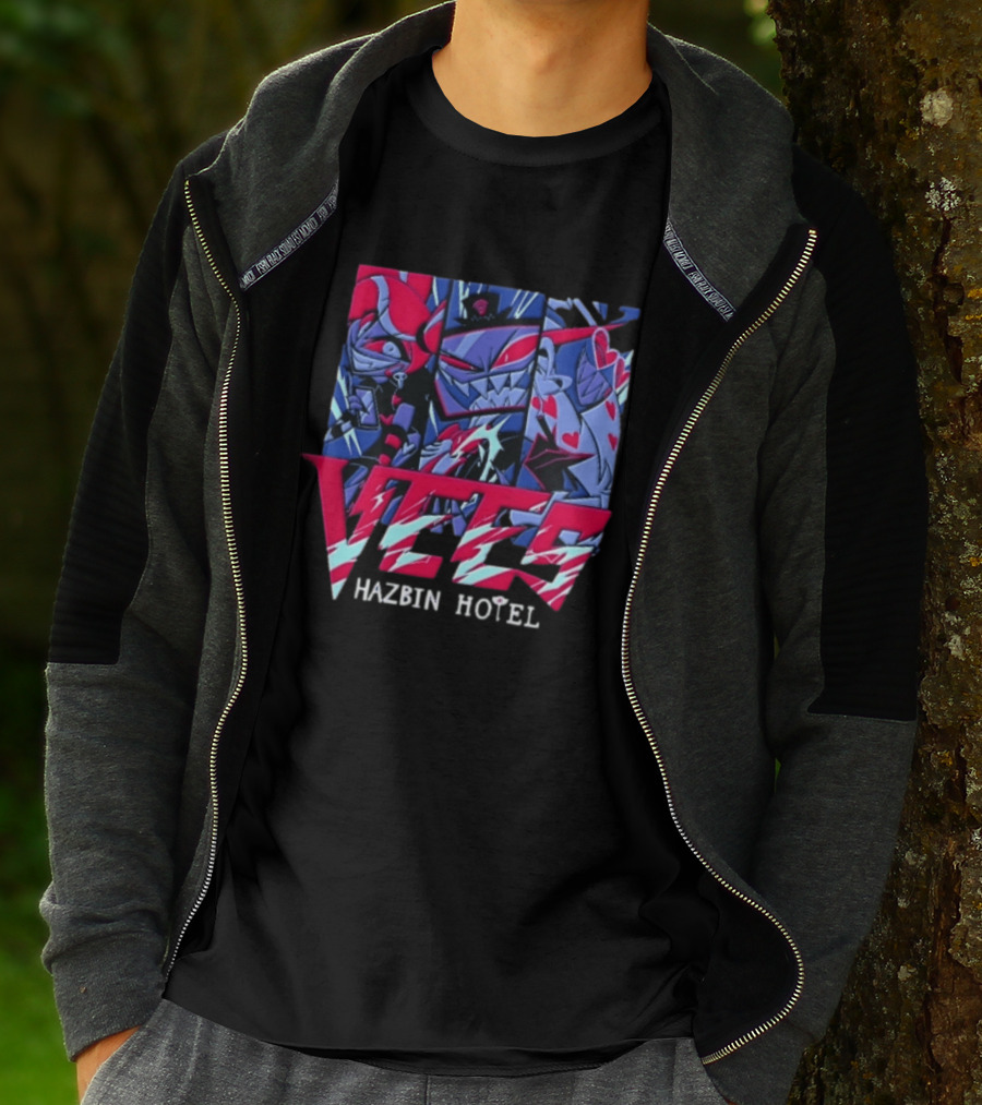 Vees Hazbin Hotel Cartoon Demon Characters T-Shirt