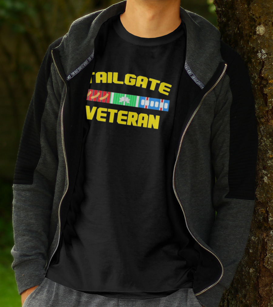 Tailgate Veteran Grilling Football Fanatic T-Shirt