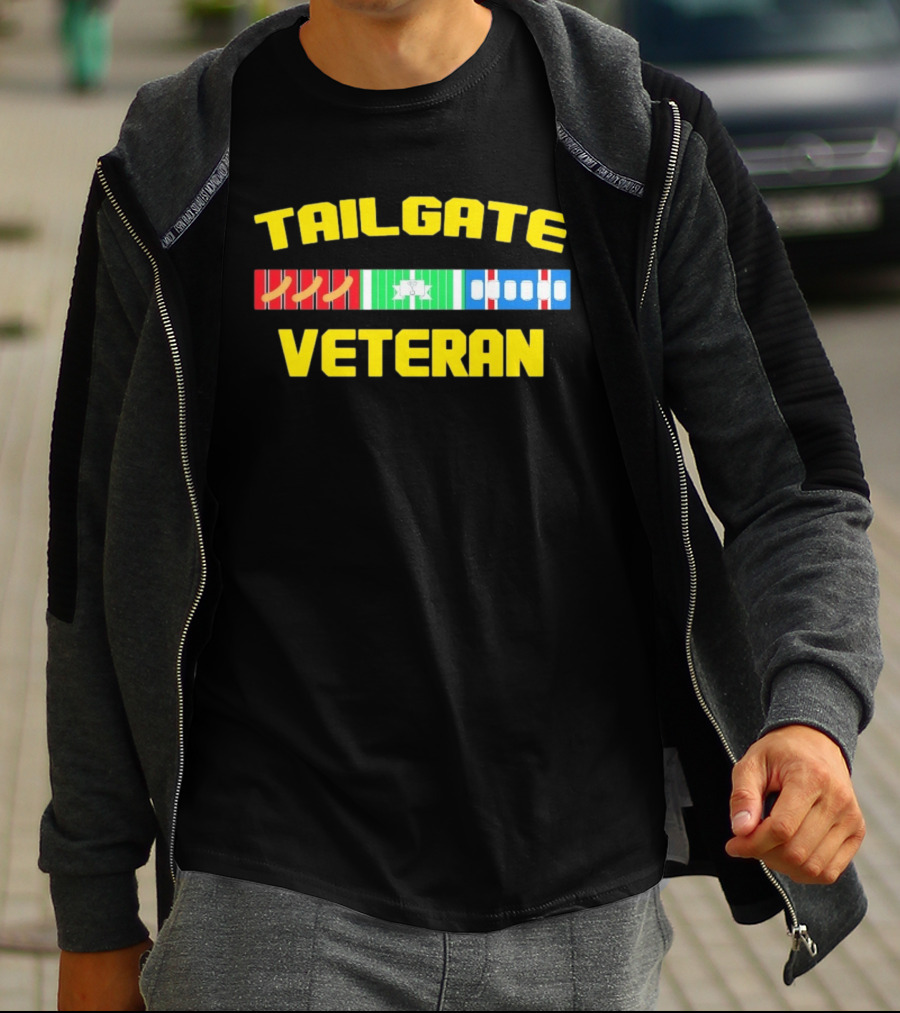 Tailgate Veteran Grilling Football Fanatic T-Shirt