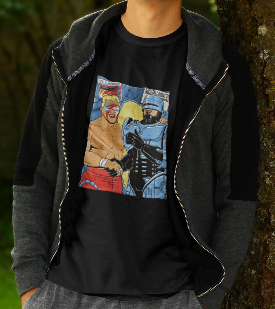 Ultimate Warrior TJ Lazer Robocop Capital Combat 90 T-Shirt