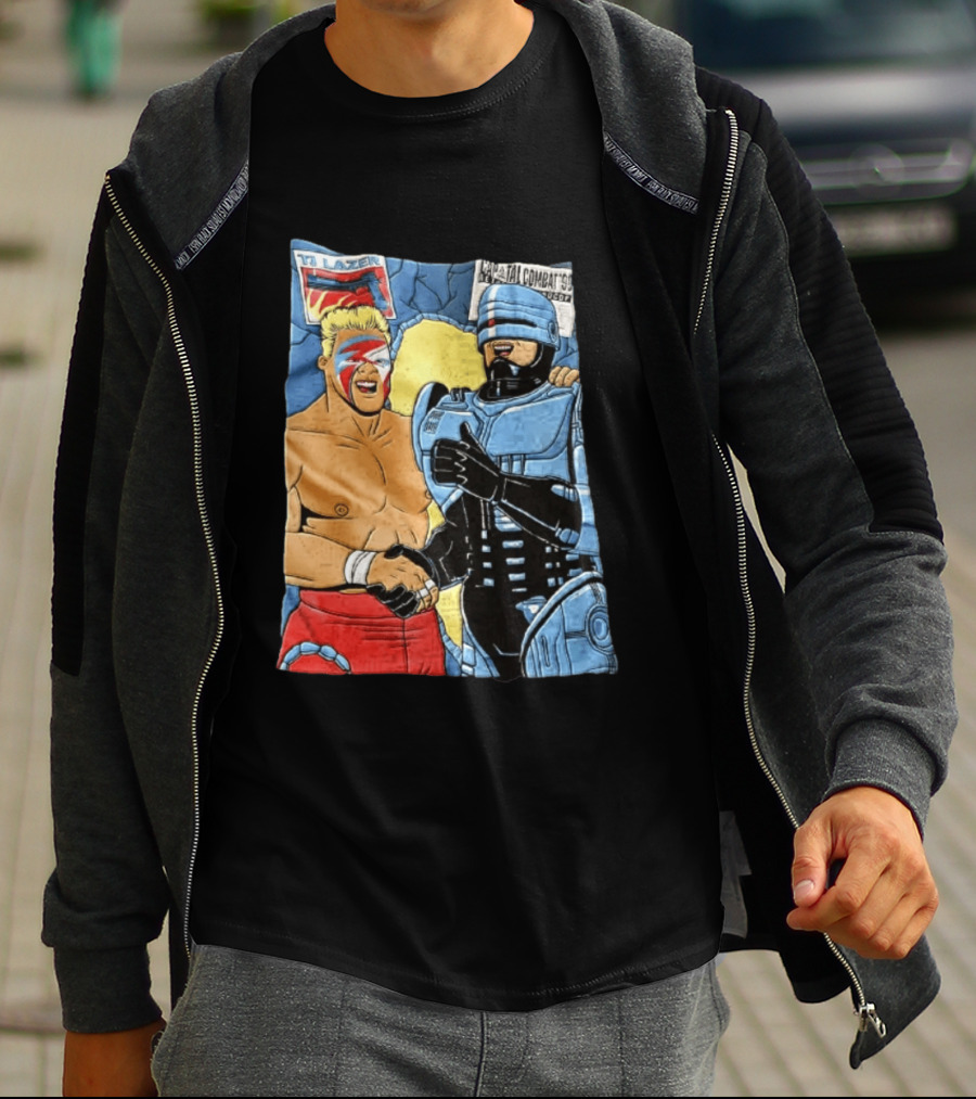 Ultimate Warrior TJ Lazer Robocop Capital Combat 90 T-Shirt
