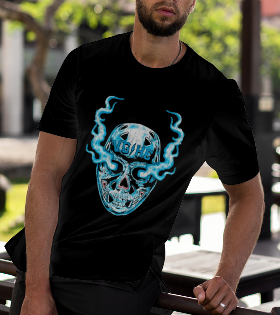 Violent Gentlemen Hockey Club VGHC Skull Mask Smoky Blue T-Shirt