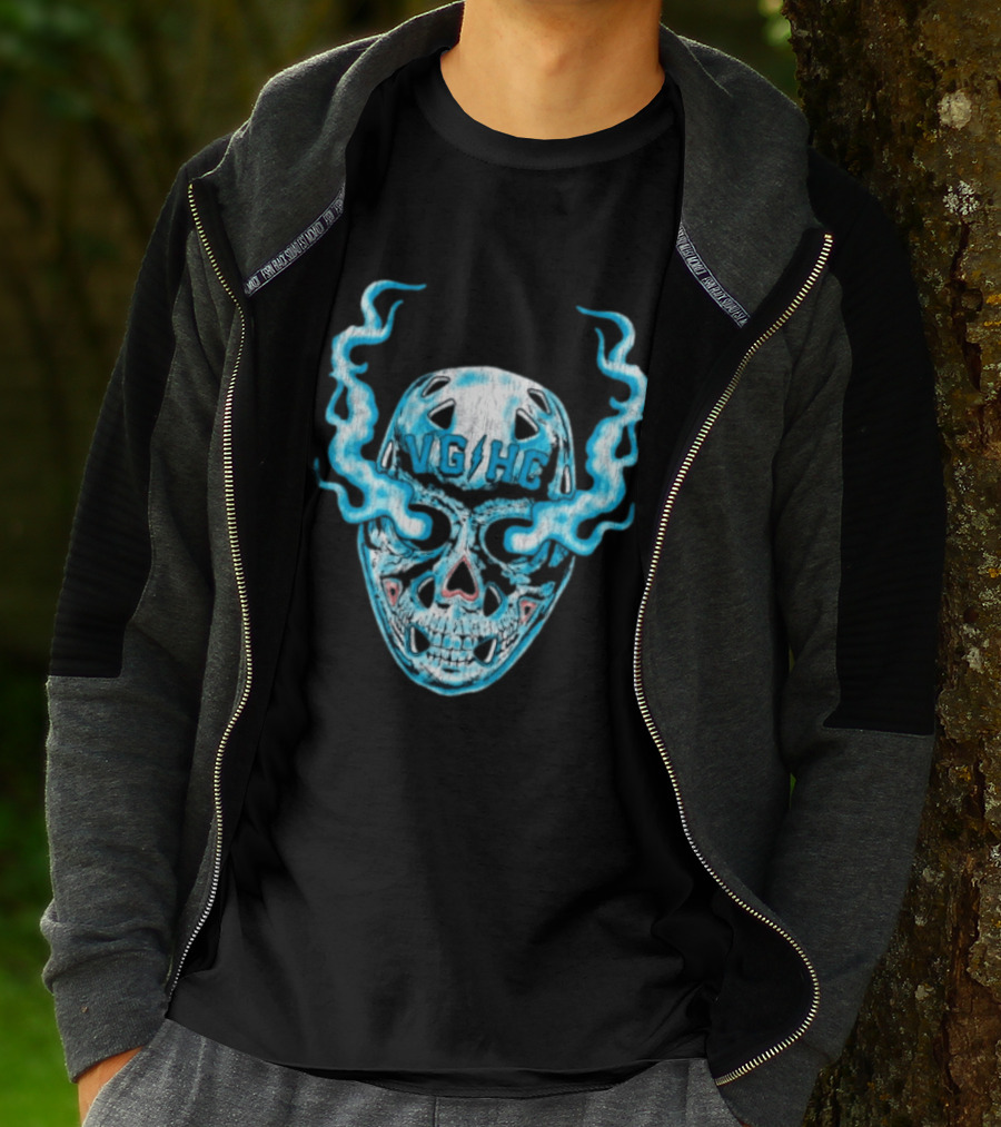 Violent Gentlemen Hockey Club VGHC Skull Mask Smoky Blue T-Shirt