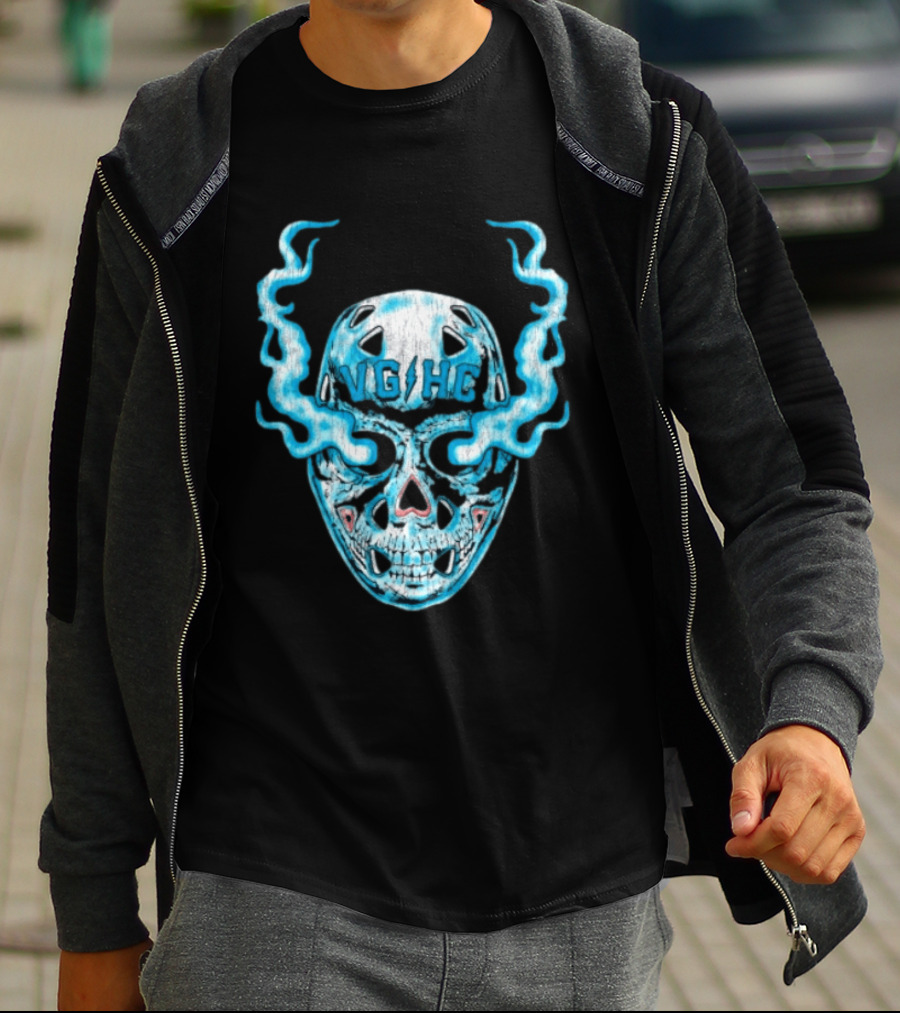 Violent Gentlemen Hockey Club VGHC Skull Mask Smoky Blue T-Shirt