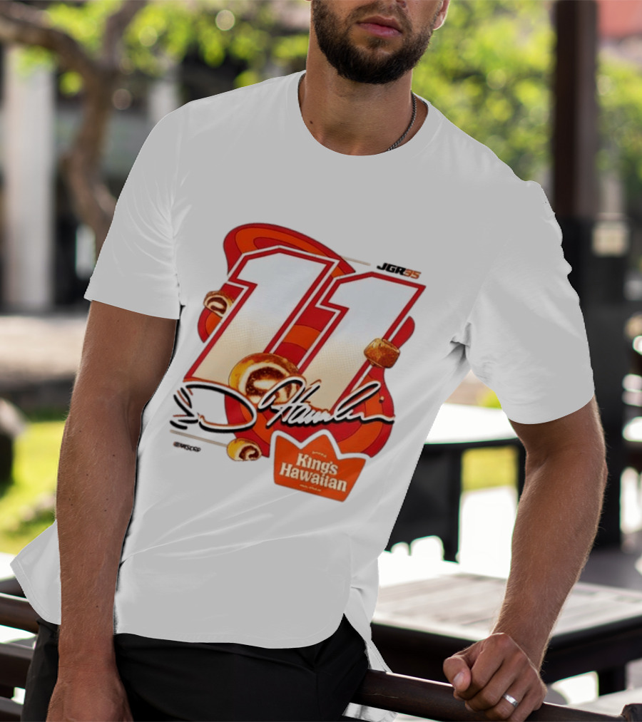 Denny Hamlin 11 JGR Nascar King's Hawaiian Cinnamon Bites T-Shirt