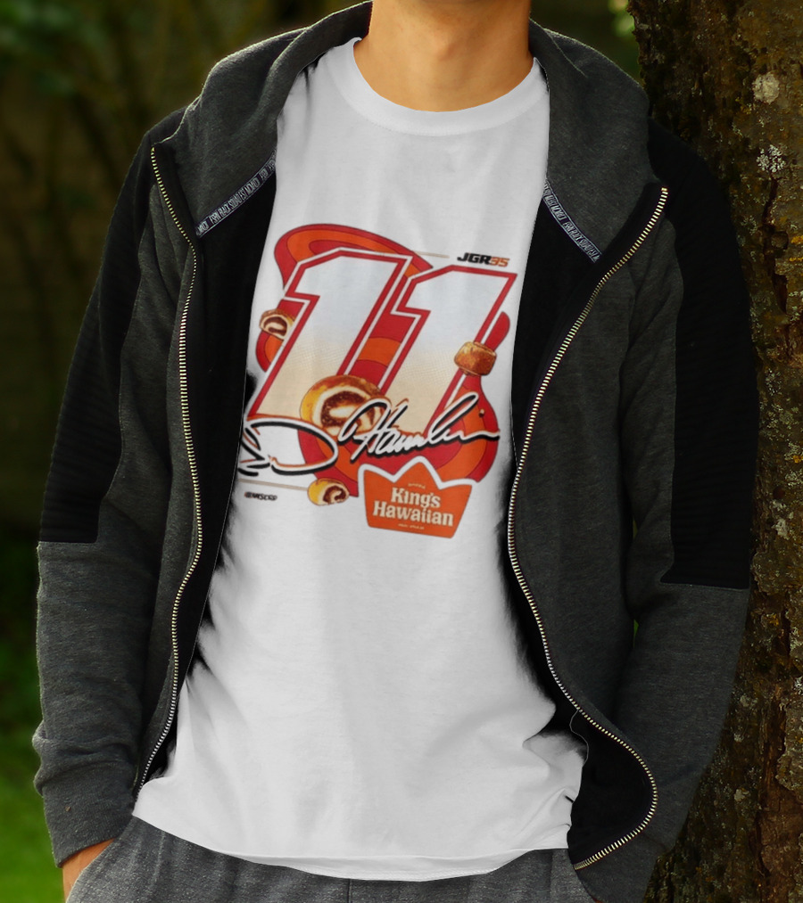 Denny Hamlin 11 JGR Nascar King's Hawaiian Cinnamon Bites T-Shirt