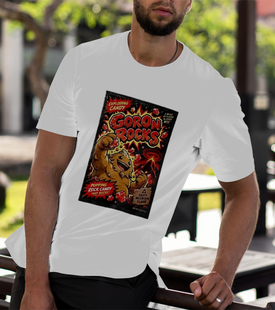 Exploding Candy Goron Rocks Death Mountain Flavor Popping Rock Candy That Rocks T-Shirt