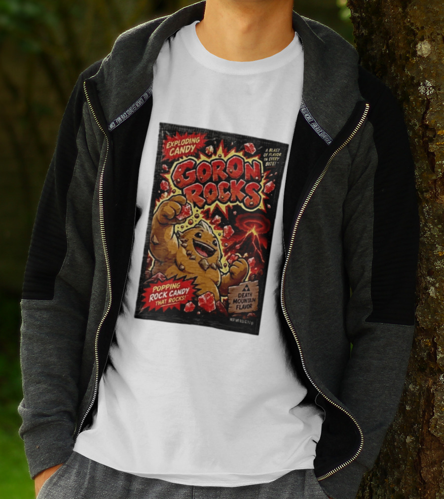 Exploding Candy Goron Rocks Death Mountain Flavor Popping Rock Candy That Rocks T-Shirt