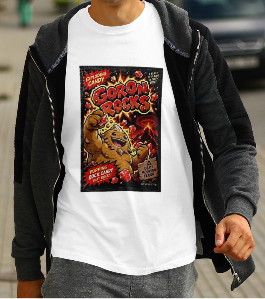 Exploding Candy Goron Rocks Death Mountain Flavor Popping Rock Candy That Rocks T-Shirt