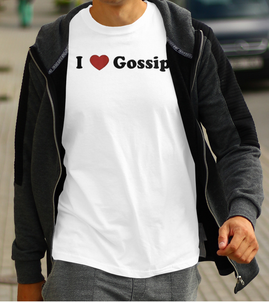 I Love Gossip Heart Pop Culture Trendy T-Shirt