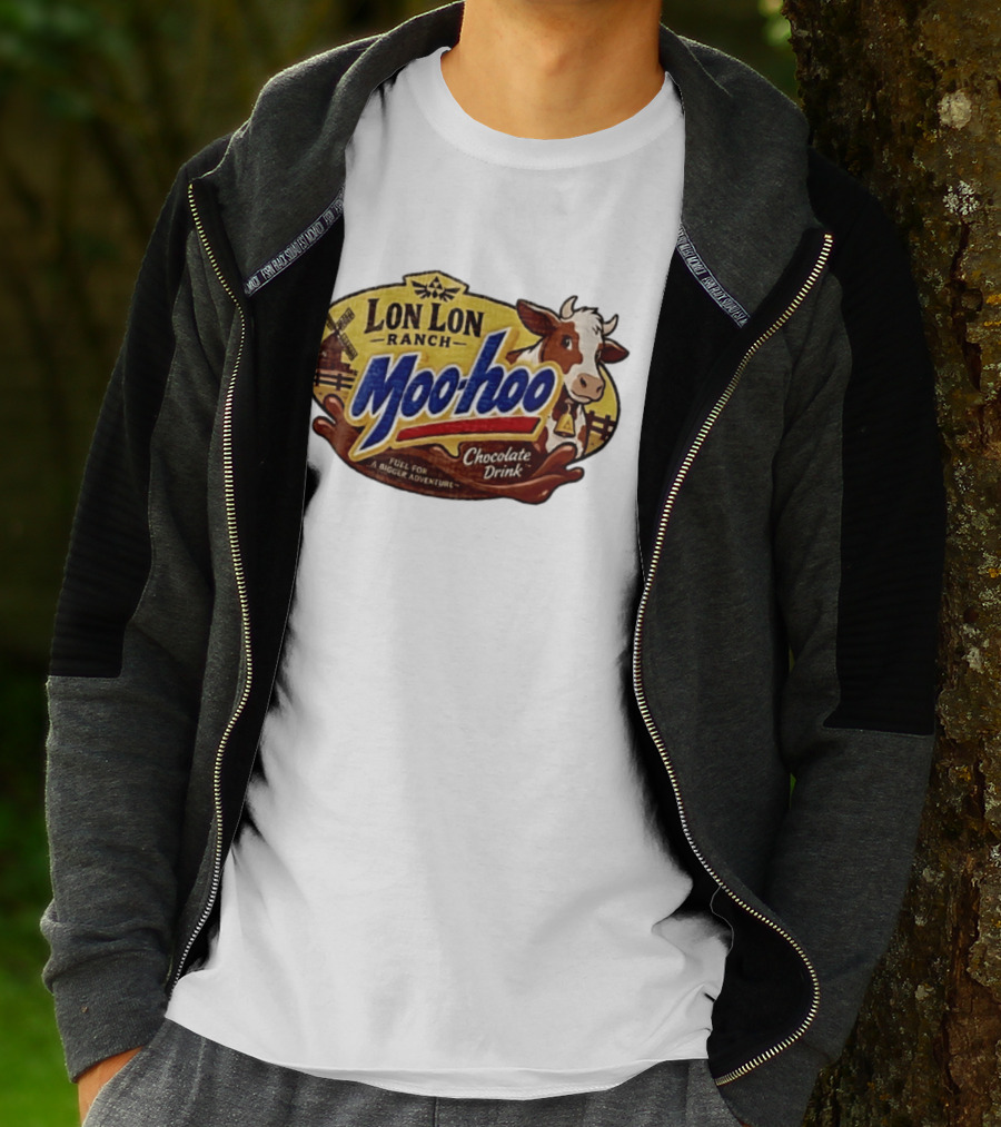 Lon Lon Ranch Moo Hoo Chocolate Drink Fuel For A Bigger Adventure Legend Of Zelda T-Shirt