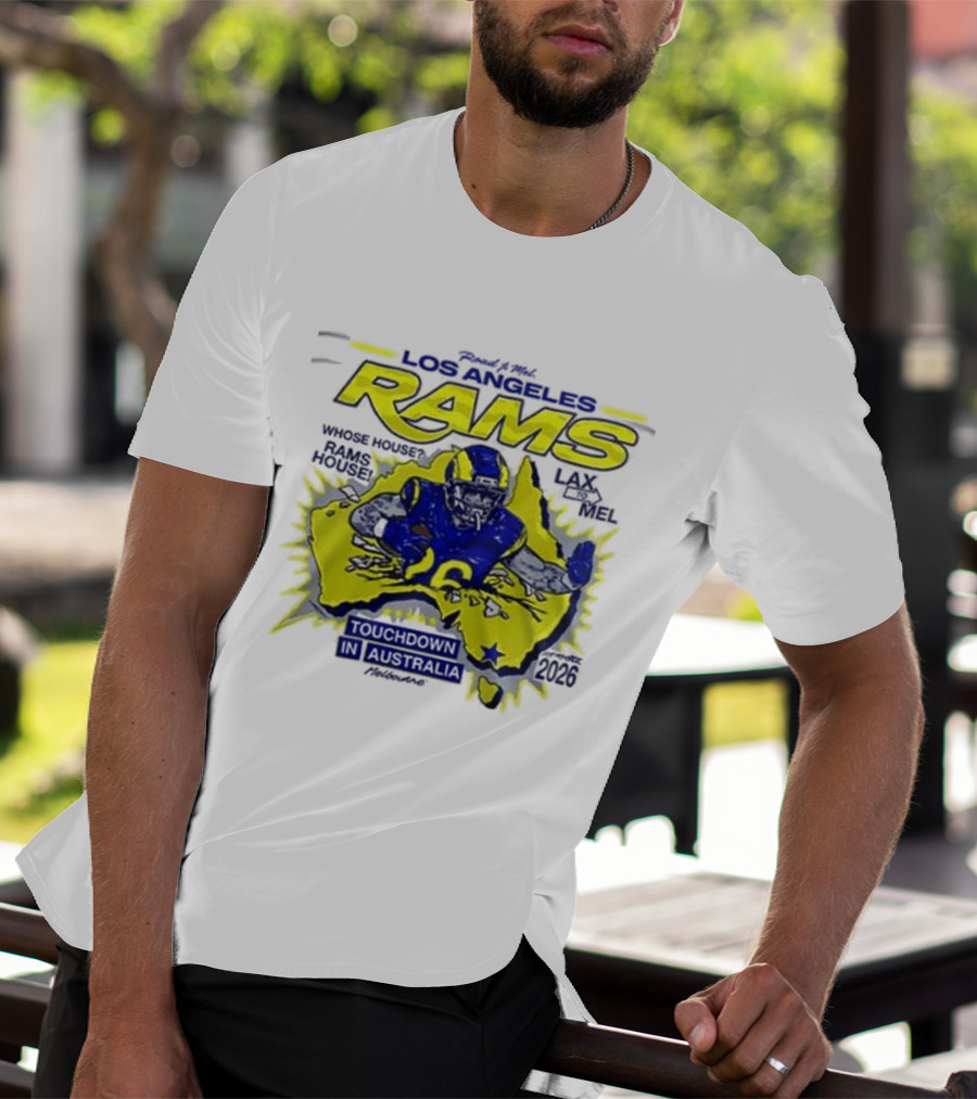 Los Angeles Rams Touchdown Fans Support Down Under Australia T-Shirt