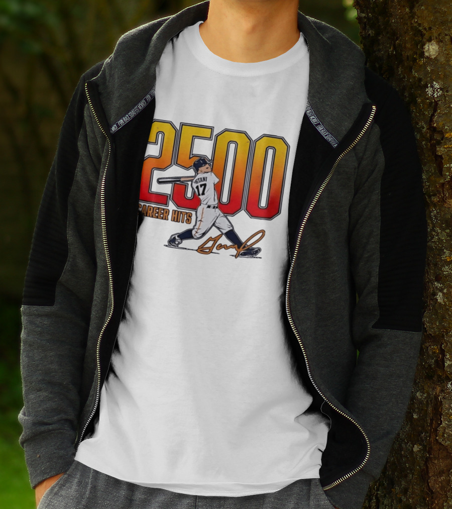 Shohei Ohtani 2500 Career Hits 17 Baseball Player Signature T-Shirt