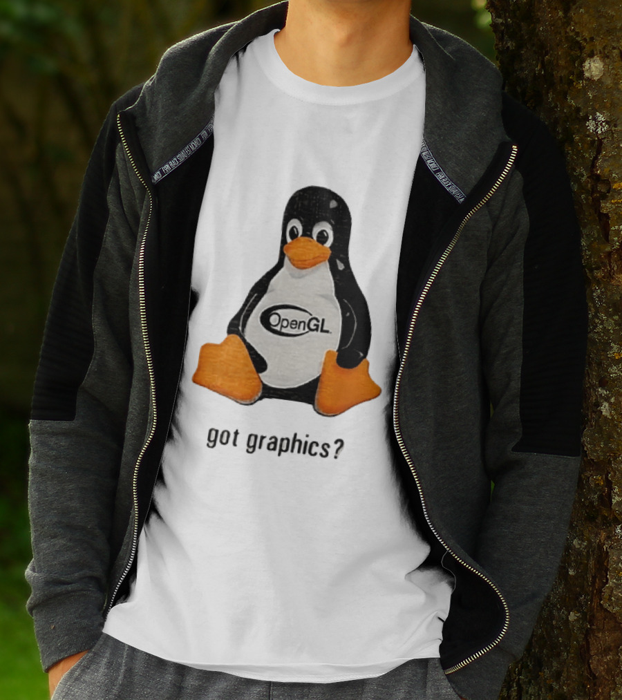 Tux Linux Penguin OpenGL Got Graphics? T-Shirt