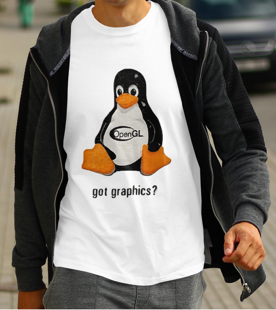 Tux Linux Penguin OpenGL Got Graphics? T-Shirt