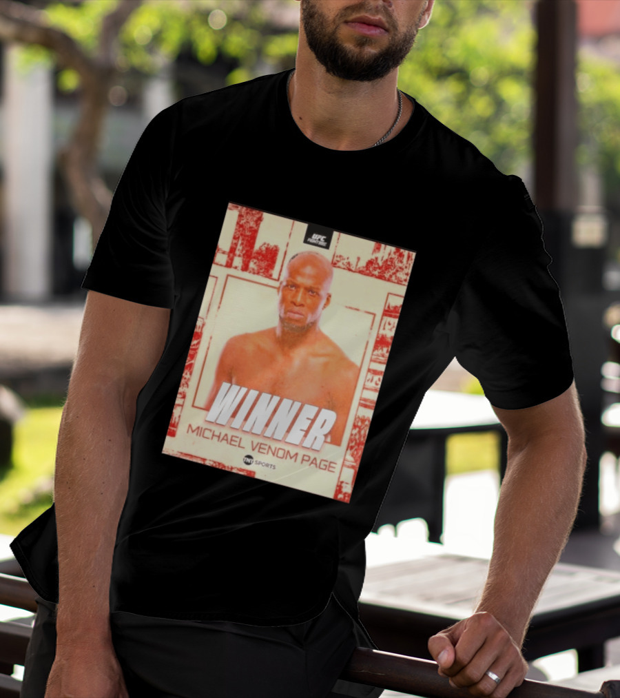 UFC Fight Night Winner Michael Venom Page TNT Sports T-Shirt