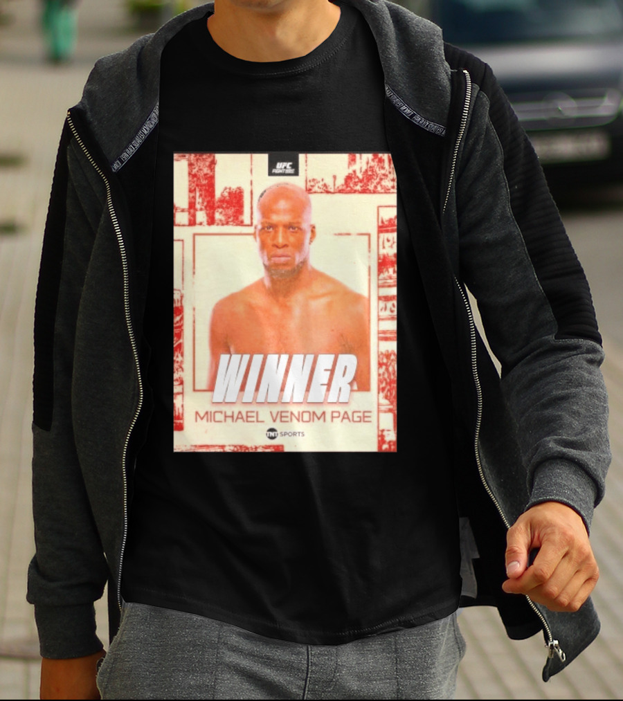 UFC Fight Night Winner Michael Venom Page TNT Sports T-Shirt