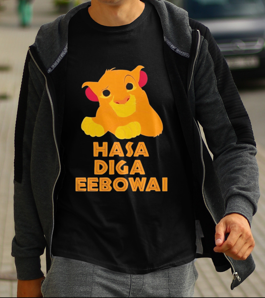 Simba Hasa Diga Eebowai Lion King Book Of Mormon T-Shirt
