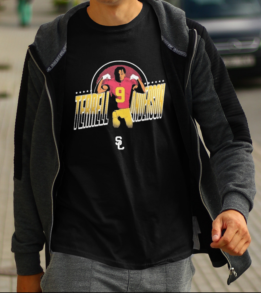 Terrell Anderson USC Trojans Football Number 9 SC T-Shirt